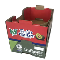 Barquette en papier personnalisée anti-UV pour fruits et légumes en gros (pommes, poires, bananes, mangues, kiwis, tomates)