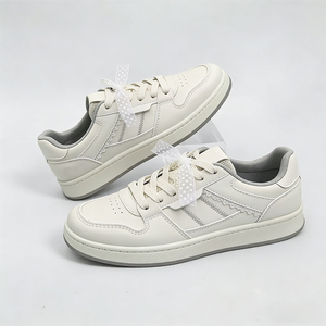Chaussures de skate classiques décontractées à semelle épaisse, plateforme, antidérapantes, à lacets, résistantes à l'usure, toutes saisons - Product Image 4
