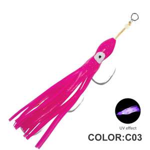Kevlar <span class=keywords><strong>ligne</strong></span> bateau pêche calmar chaîne crochet mer pêche fer crochet bionique poulpe crochet lumineux bionique appât - Product Image 3