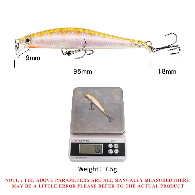 Fishing Lures FLOATING Artificial Bait Reflection Low Tail Type MINNOW Hard Baits Fishing Lures Bait Wholesale