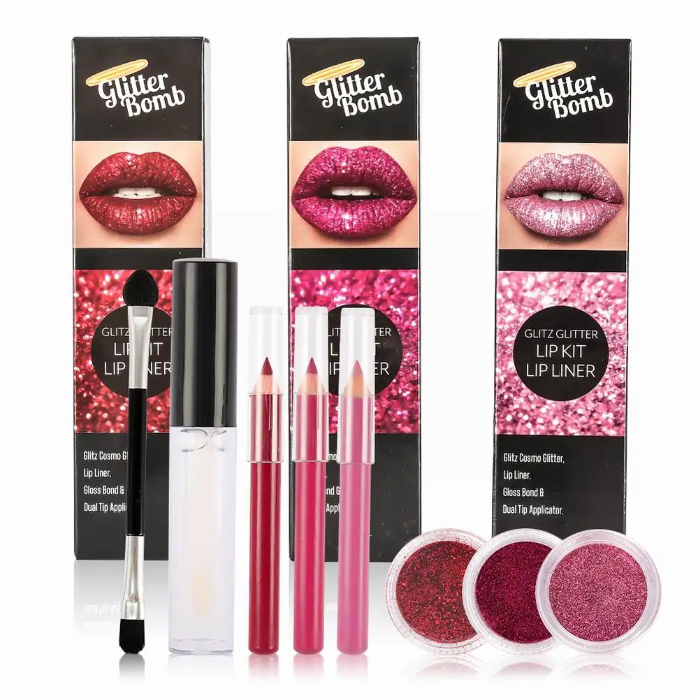 Kit de brillo de labios personalizado, resistente al agua, brillo de labios, Etiqueta Privada, Kit de lápiz labial mate