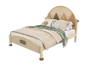 Sampo últimos estilos personalizado diseño clásico cama de madera para bebé marco de cama de madera maciza haya abedul para Babi