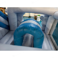 Château gonflable à thème Bluey avec toboggan, certifié CE, installation facile, qualité commerciale, château de saut pour enfants pour location événementielle