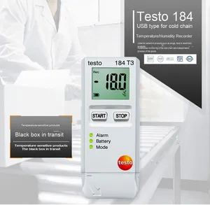 Termómetro Industrial IR USB Tipo Testo 184-T3 con Registrador de Temperatura y Humedad, ABS para Cadena de Frío de Alimentos, OEM Testo 184-T3 A - Product Image 4