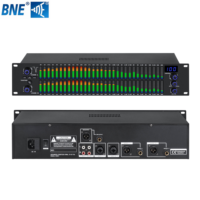 Égaliseur graphique numérique professionnel EQ-312, double égaliseur stéréo 31 bandes avec affichage spectrale LED, réduction du bruit, processeur audio
