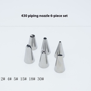 Boquillas de acero inoxidable desechables para decoración de pasteles y crema, pequeñas, 430, herramientas de repostería para soldadura por puntos, rectangulares, para galletas, solo lavar a mano - Product Image 3