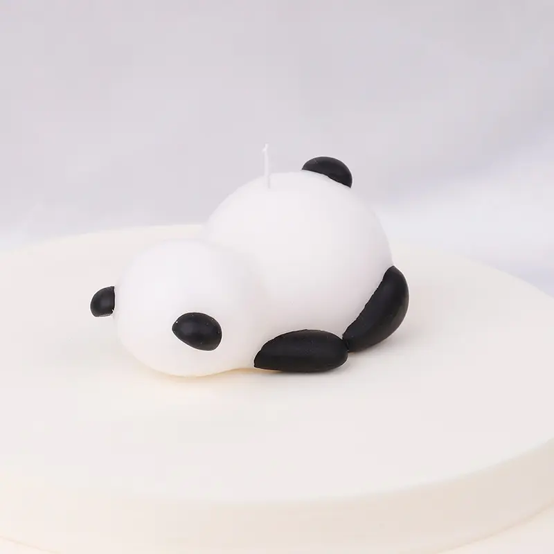 Atacado Panda vela perfumada cera de modelagem de fragrância criativa com presente de mão cera de soja DIY atacado