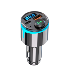 Reproductor de Audio para Auto Portátil de Metal, Transmisor FM USB, Receptor de Audio Inalámbrico, Reproductor <span class=keywords><strong>MP3</strong></span>, Cargador de Auto PD30W QC18W, 1 Año de Garantía - Product Image 1