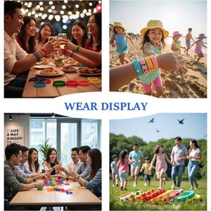 Bracelets en PVC transparent, caoutchouc et silicone personnalisables avec logo, pour sublimation, porte-clés, cadeaux promotionnels, vente en gros - Product Image 6