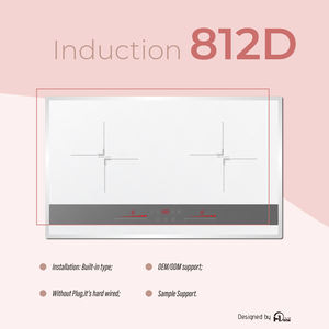 Venta caliente <span class=keywords><strong>placa</strong></span> de inducción de 220V con 2 zonas de cocción venta directa de fábrica 4000W estufa eléctrica incorporada - Product Image 4