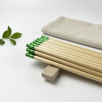 Crayon en bois HB de 7,5 pouces avec gomme verte intégrée, certifié EN71 ISO, pour bureau et école, emballage personnalisé avec LOGO