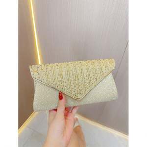 Bolso de Mano Clásico con Decoración de Perlas, Mini Bolso de Noche para Banquetes Formales, para Bodas, Fiestas, Graduaciones, Cenas - Product Image 1