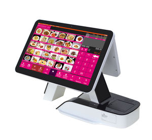ZJ A6 Sistema POS todo en uno para pequeñas empresas Comercial TouchPos <span class=keywords><strong>Caja</strong></span> <span class=keywords><strong>registradora</strong></span> Impresora térmica de boletos incorporada Escáner Anypay - Product Image 1