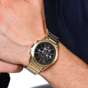 <span class=keywords><strong>Reloj</strong></span> de Cuarzo <span class=keywords><strong>AX</strong></span> de Lujo para Hombre |   Puntero de 16 mm |   Bisel de Cristal de Acero Inoxidable Resistente al Agua |   Estilo Casual de Negocios, Resistente al Agua hasta 50m - Product Image 2