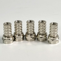 Prise en laiton de type F de qualité supérieure à visser pour câbles de 3,6 mm