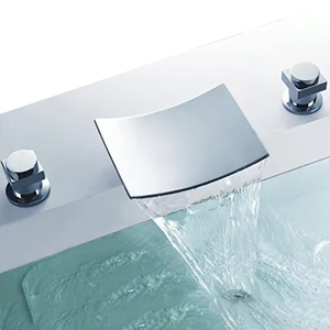 Robinets de <span class=keywords><strong>baignoire</strong></span> en laiton à montage mural, pièces, Style cascade - Product Image 1