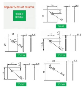 ฉนวนเซรามิกอลูมินาขนาด25W/MK ถึง-220ถึง-264ถึง-247 TO-3P แผ่นเซรามิก <span class=keywords><strong>Al2O3</strong></span>สำหรับ IGBT Mosfet - Product Image 6