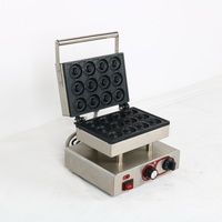Nouvelle machine à beignets automatique commerciale de style mini, 12 trous, 220V, haute productivité, toucher froid, marque Marupin, garantie 1 an