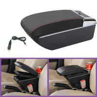 Boîte d'accoudoir centrale, accessoires de modification automobile pour Nissan March, boîte d'accoudoir spéciale sans perçage, boîte de rangement d'accoudoir centrale