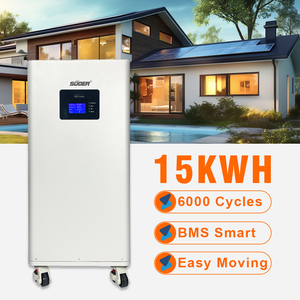 Batterie solaire mobile verticale à bon prix, 15 kWh, 300 Ah, batterie lithium-ion Lifepo4 51,2 V, batterie solaire mobile verticale de haute qualité - Product Image 1