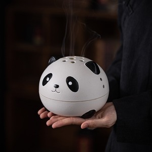 MSH Panda gigante grande bobina creativa di incenso zanzariere bruciatore piatto in ceramica - Product Image 2