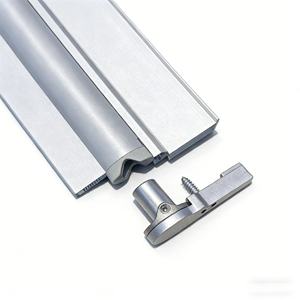 Charnière pivotante <span class=keywords><strong>pour</strong></span> <span class=keywords><strong>paroi</strong></span> <span class=keywords><strong>de</strong></span> <span class=keywords><strong>douche</strong></span>, <span class=keywords><strong>profilé</strong></span> aluminium mural, fixation mur-verre, sans verre - Product Image 3