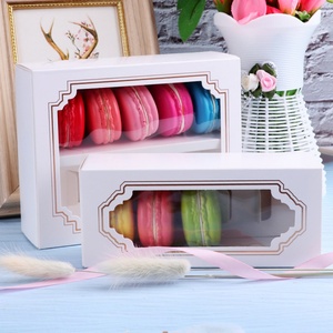 Cute White Container Plastic Acrylic Paper <b>Christmas</b> Biscuits Window Packaging Cookies <b>Box</b> - Product Image 1