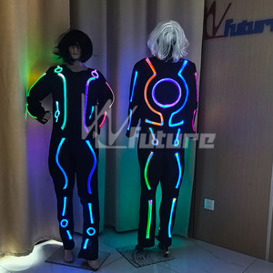 Costume de robot LED DMX <span class=keywords><strong>Laserman</strong></span> Show, costume de danse LED Tron, costume lumineux pour hommes - Product Image 3