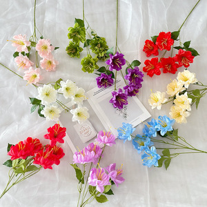 Usine de fleurs artificielles Meiyu Craft, fleurs en soie, lotus des neiges blanc, rose, bleu, violet, accessoires de décoration pour mariage et maison - Product Image 2