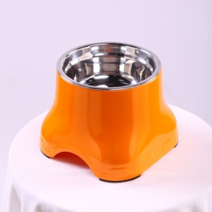 High Stand Neck Care Pet Bowl Stable Base Stainless Steel Bowl For Cats And Mini Dogs - Product Image 4