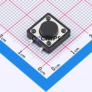 SMG-03T-H050A1 Tactile Switch SMD-4P,12x12mm Switch Single Pole Single Throw Round Button 2.5N 12mm - Product Image 1