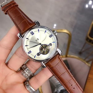 นาฬิกาแฟชั่นหรูหรา ระบบกลไก รุ่นซีรีส์คุณภาพสูง พร้อมฟังก์ชั่นแสดงข้างขึ้นข้างแรม สายสแตนเลสสตีลเรืองแสง - Product Image 2