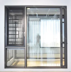 Low-Priced Aluminium Window Frame Steel and Stainless Steel with Heat Insulation Folding Screen Horizontal Opening