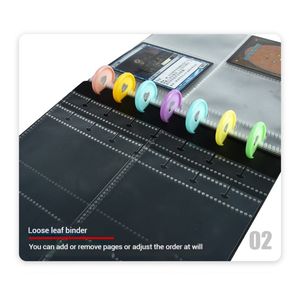 <span class=keywords><strong>Album</strong></span> de rangement pour cartes postales et cartes postales à 4 poches avec reliure métallique pour billets de cinéma et photos PA024 par LEADER - Product Image 4