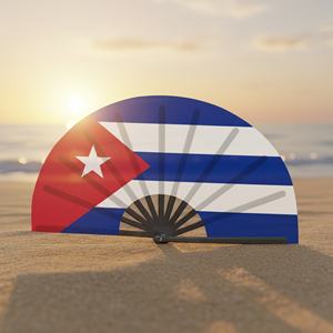 Éventails pliants personnalisés en plastique et bambou avec logo imprimé, drapeau national, pour souvenirs, vente en gros - Product Image 4