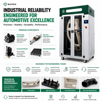 Printer 3D FDM Format Besar Baru Sistem Servo Loop Tertutup Industri PLA Volume Cetak 600x600x1000mm Tempat Cetak Berpemanas Auto Leveling