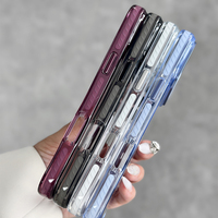JOYPORODO B390 Coque transparente antichoc avec support d'objectif d'appareil photo pour iPhone 16 17 18 Pro Max 2300GS Étui magnétique pour téléphone portable