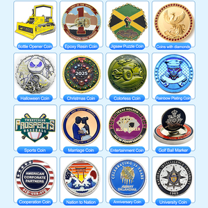 เหรียญที่ระลึกโลหะผสมสังกะสีชุบทองคำแท้สีทองสำหรับเป็นของขวัญ - Product Image 5