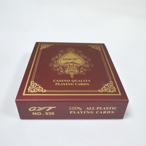 กล่องพลาสติกคุณภาพสูงสำหรับบรรจุไพ่พิมพ์ลายตามสั่ง ไพ่กระดาษแข็งกันน้ำ ไพ่โป๊กเกอร์พลาสติก PVC ใหม่ 100% - Product Image 2