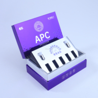 Boîte cadeau haut de gamme en métal violet avec fermeture magnétique, couvercle argenté, emballage de luxe, compléments alimentaires, soins de la peau, matériaux recyclés