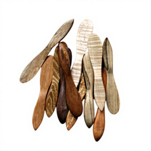 Cuchillo para Queso de Madera, Diseño Moderno, Acabado Espejo, Ecológico, Espátula para Mantequilla para Bodas, Cubertería - Product Image 6