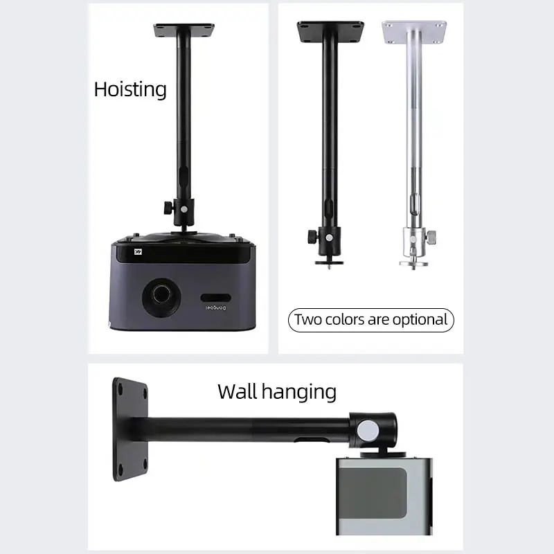 Professional retractable Universal Aluminium Alloy Projector Ceiling wall hanging stand series With Different Height Adjustable