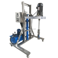 Mélangeur haute puissance pour liquides chimiques visqueux, levage mobile de fûts IBC