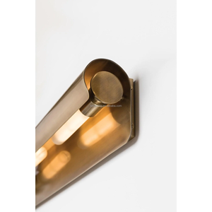Luminaire mural linéaire de luxe pour galerie d'art moderne, idéal pour chambre et salle de bain, style vintage or horizontal pour œuvres d'art murales - Product Image 4