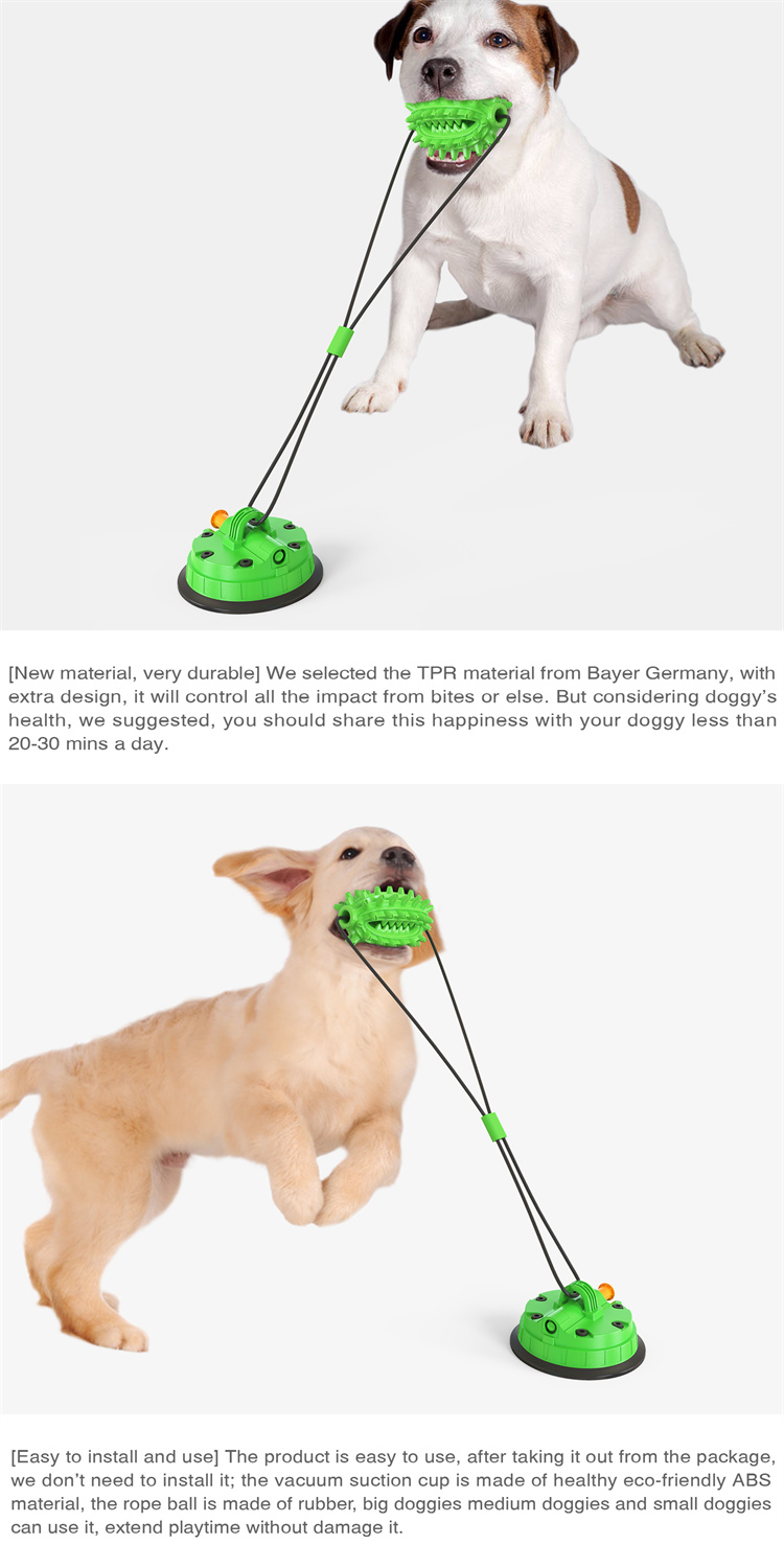 Non-Toxic durable rubber tug of rope ball for dog toy