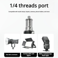 JIXIO Trépied de studio professionnel en métal 2,8 m réglable et robuste pour photographie et vidéo, kit de moule privé pour éclairage d'appoint