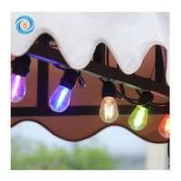 Guirnaldas de luces para exterior IP67 Étanche Patio Decor Extérieur Balcon E27 S14 14.4M solaire LED Festoon String Light