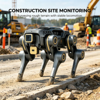 Robot chien quadrupède bionique avec caméra HD, moteur/boîte de vitesses, pompe, roulement, contrôlé par PLC, intelligent, à 4 pattes, pour usage industriel, en alliage d'acier inoxydable