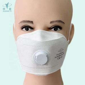 Cá hình EN149:2001 <span class=keywords><strong>CE</strong></span> <span class=keywords><strong>FFP2</strong></span> mặt nạ bụi mặt nạ với van - Product Image 2