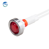 Lampe de signalisation LED 10 mm XD10-71 avec câble, montage sur panneau, en plastique, pour équipement industriel